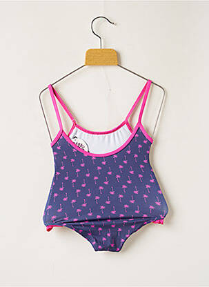 Maillot de bain 1 pièce haut triangles bleu LES ULTRAVIOLETTES fille