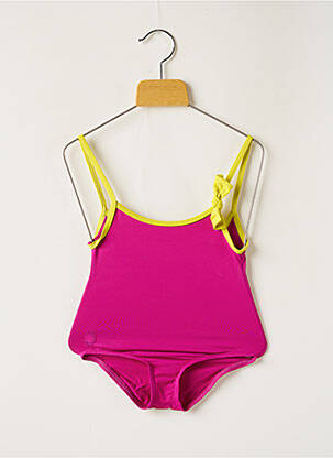 Maillot de bain 1 pièce haut triangles rose LES ULTRAVIOLETTES fille
