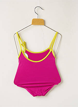 Maillot de bain 1 pièce haut triangles rose LES ULTRAVIOLETTES fille