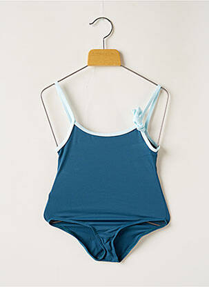 Maillot de bain 1 pièce haut triangles bleu LES ULTRAVIOLETTES fille
