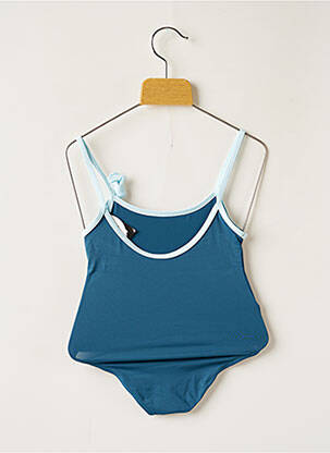 Maillot de bain 1 pièce haut triangles bleu LES ULTRAVIOLETTES fille