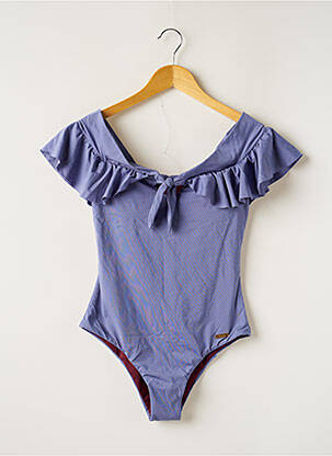Maillot de bain 1 pièce haut bandeau haut bandeau bleu SAHA femme