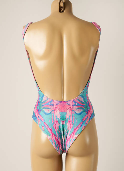 Maillot de bain 1 pièce rose BLUEMAN pour femme