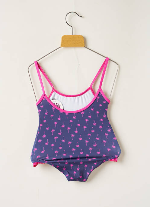 Maillot de bain 1 pièce bleu LES ULTRAVIOLETTES pour fille