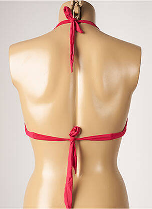 Haut de maillot de bain stretch haut soutien-gorge emboitant rose DESPI femme