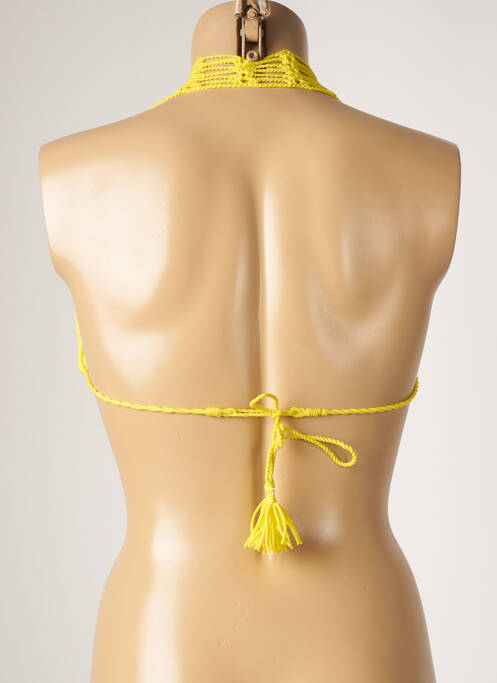 Haut de maillot de bain jaune DESPI pour femme