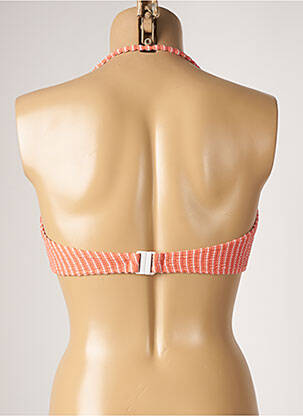 Haut de maillot de bain stretch haut soutien-gorge moulé orange DESPI femme
