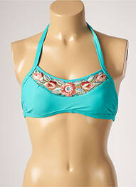 Haut de maillot de bain stretch bleu DESPI femme