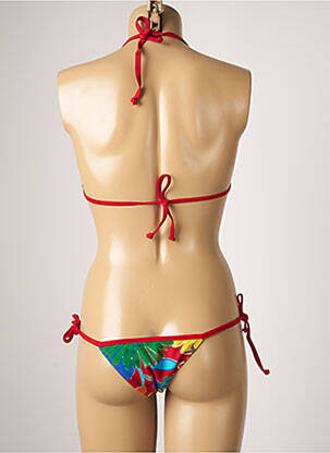Maillot de bain 2 pièces stretch haut soutien-gorge emboitant rouge TALINDA femme