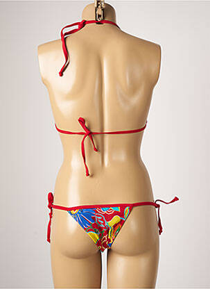 Maillot de bain 2 pièces stretch haut soutien-gorge emboitant rouge TALINDA femme