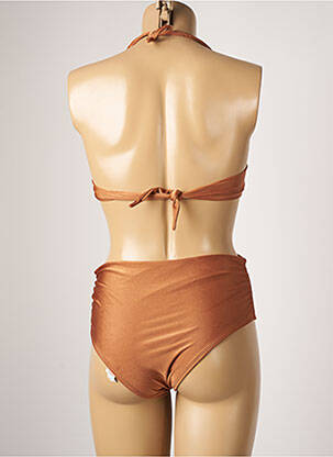Maillot de bain 2 pièces stretch haut soutien-gorge balconnet marron RIO DE SOL femme