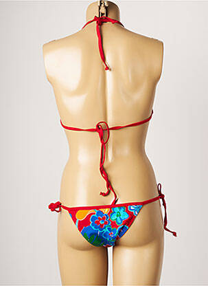 Maillot de bain 2 pièces stretch haut soutien-gorge emboitant rouge TALINDA femme