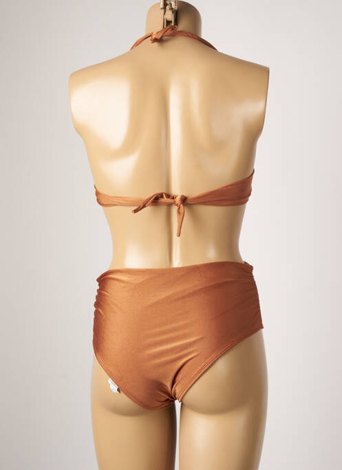 Maillot de bain 2 pièces marron RIO DE SOL pour femme