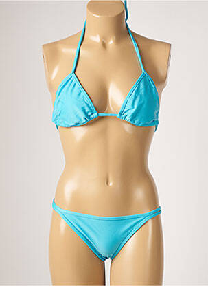 Maillot de bain 2 pièces stretch haut triangles bleu RIO DE SOL femme