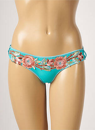 Bas de maillot de bain micro fibres culotte bleu DESPI femme
