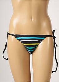 Bas de maillot de bain imprimé rayures bikini bleu RIO DE SOL femme