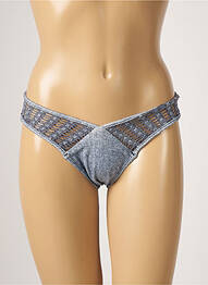 Bas de maillot de bain micro fibres culotte bleu DESPI femme
