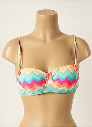 Haut de maillot de bain bretelles élastiquées ajustables haut soutien-gorge balconnet bleu SEAFOLLY femme