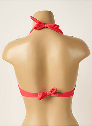 Haut de maillot de bain fermeture liens à nouer haut soutien-gorge moulé rouge SOWE femme