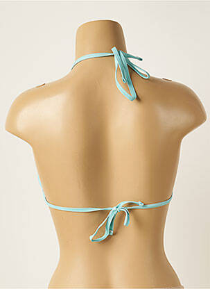 Haut de maillot de bain fermeture liens à nouer haut triangles bleu SOWE femme
