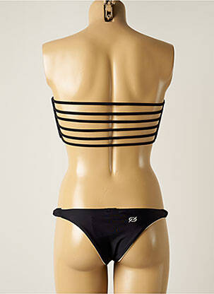 Maillot de bain 2 pièces micro fibres haut soutien-gorge balconnet noir BLUEMAN femme