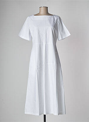 Robe mi-longue blanc SENES pour femme