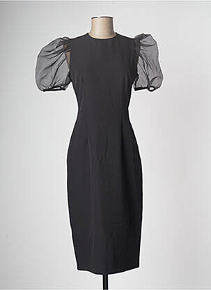 Robe mi-longue noir WOMANS WEAR BY LINO pour femme