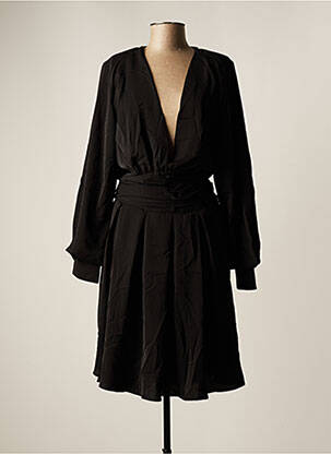 Robe mi-longue noir IN VOGUE pour femme