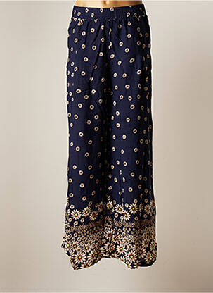 Pantalon large bleu AMY&CLO pour femme