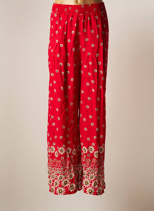 Pantalon large rouge AMY&CLO pour femme