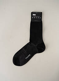 Chaussettes finition bords-côtes noir FALKE homme