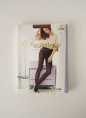 Collants imprimé fantaisie rouge TRASPARENZE femme