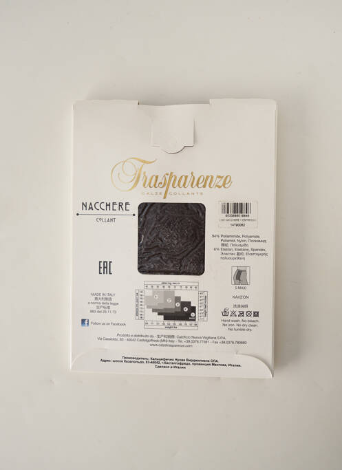 Collants marron TRASPARENZE pour femme