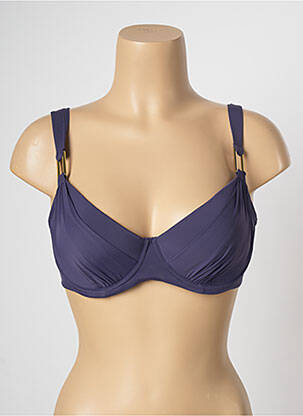 Haut de maillot de bain stretch haut soutien-gorge moulé violet AUBADE femme