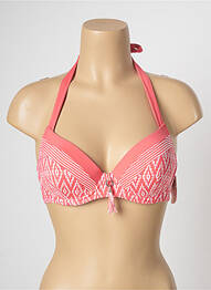 Haut de maillot de bain stretch haut soutien-gorge moulé rose AUBADE femme