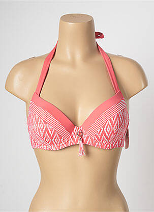 Haut de maillot de bain stretch haut soutien-gorge moulé rose AUBADE femme