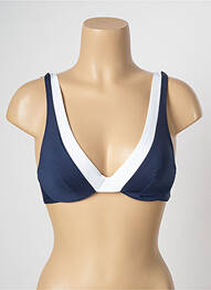 Haut de maillot de bain stretch bleu LE BOURGET femme