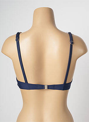Haut de maillot de bain stretch bleu LE BOURGET femme