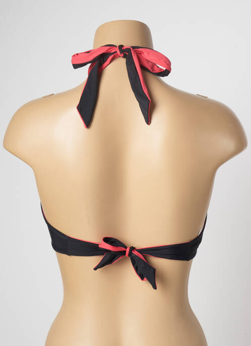 Haut de maillot de bain fermeture liens à nouer haut soutien-gorge moulé noir AUBADE femme