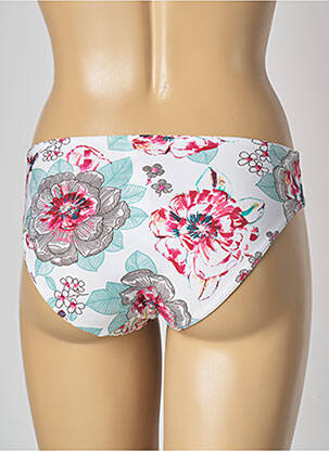 Bas de maillot de bain imprimé fleurs culotte blanc AUBADE femme