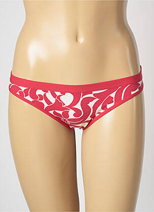 Bas de maillot de bain imprimé fantaisie culotte rose WOLFORD femme