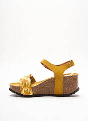 Sandales/Nu pieds jaune SANTAFE pour femme seconde vue