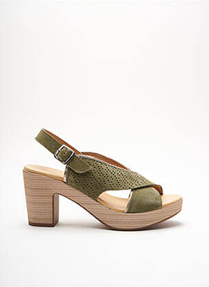Sandales/Nu pieds vert MKD pour femme