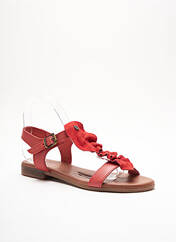 Sandales/Nu pieds rouge REBELLES pour femme seconde vue