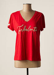 T-shirt rouge LES TROPEZIENNES PAR M.BELARBI pour femme seconde vue