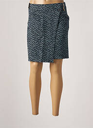 Jupe courte taille élastique bleu STREET ONE femme