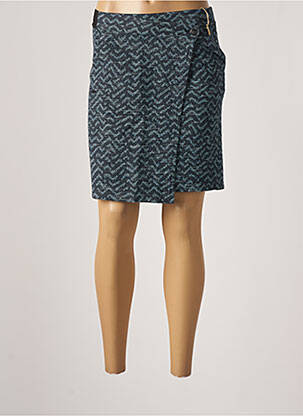 Jupe courte taille élastique bleu STREET ONE femme