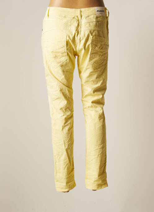 Pantalon droit jaune PLEASE pour femme