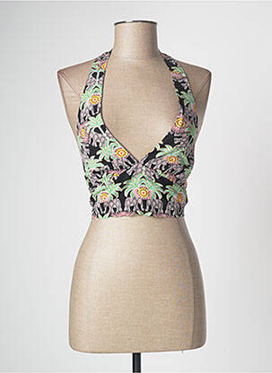 Top coupe cintrée sans manche vert MOLLY BRACKEN femme