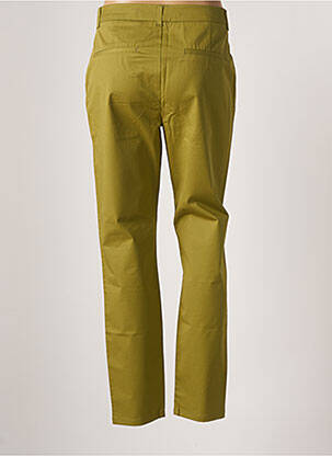 Pantalon chino tissage popeline taille normale vert GEISHA femme